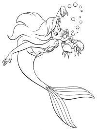 Ariel și crabul Sebastian