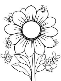 Floare și albinuțe