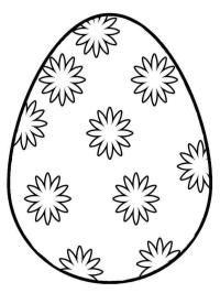 Ou de Paşte cu flori