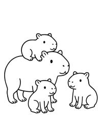 Familie de capibara