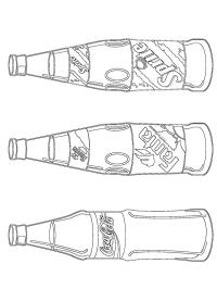 Sticle de Coca Cola şi Sprite