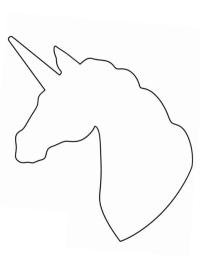 Șablon cu unicorn