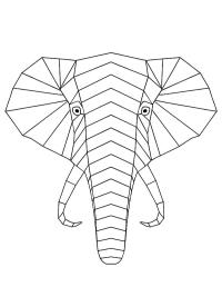 Elefant geometric