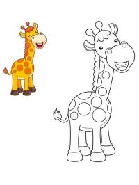 Colorează o girafă