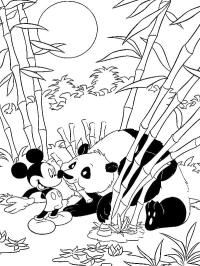 Mickey Mouse și panda