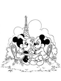Minnie și Mickey în Paris