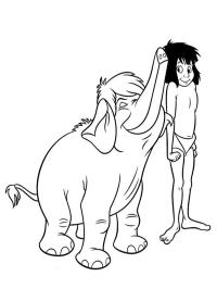 Elefantul și Mowgli
