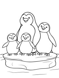 Familie de pinguini