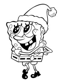 Spongebob cu căciulă de Crăciun