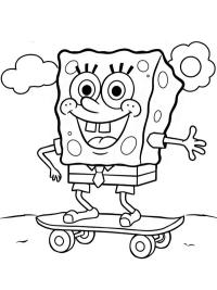 Spongebob pe skateboard