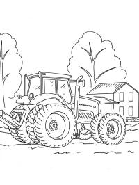 Tractor la fermă