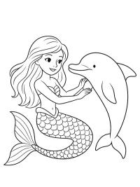 Sirenă cu delfin
