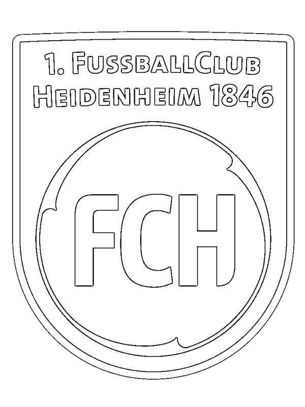 1. FC Heidenheim 1846 de colorat