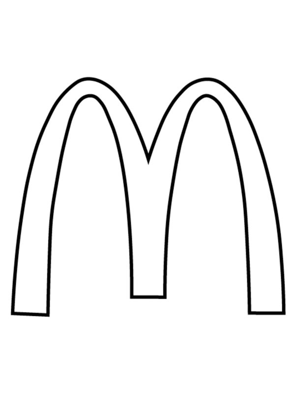 Logo McDonalds de colorat