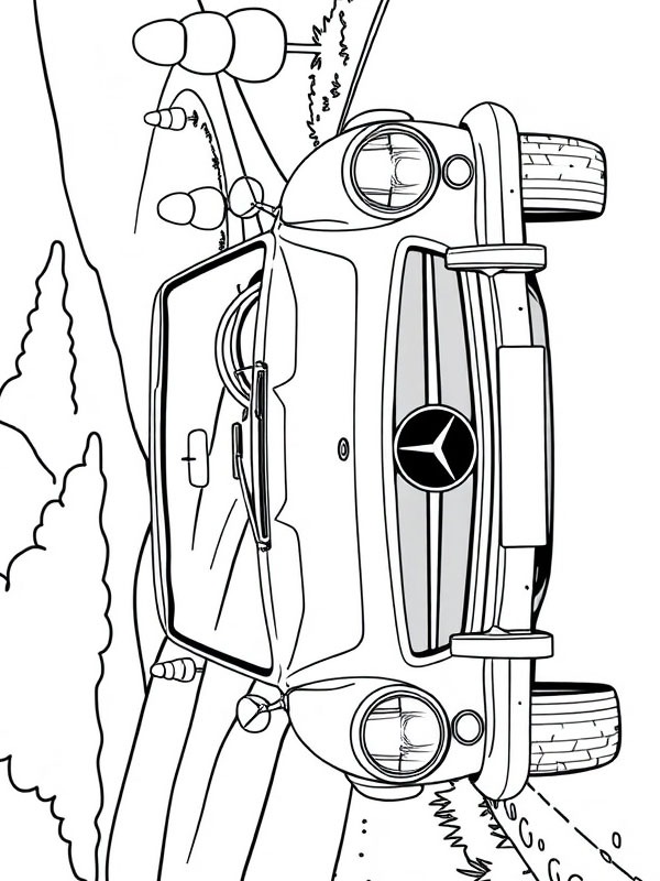 Mercedes-Benz 190 SL de colorat