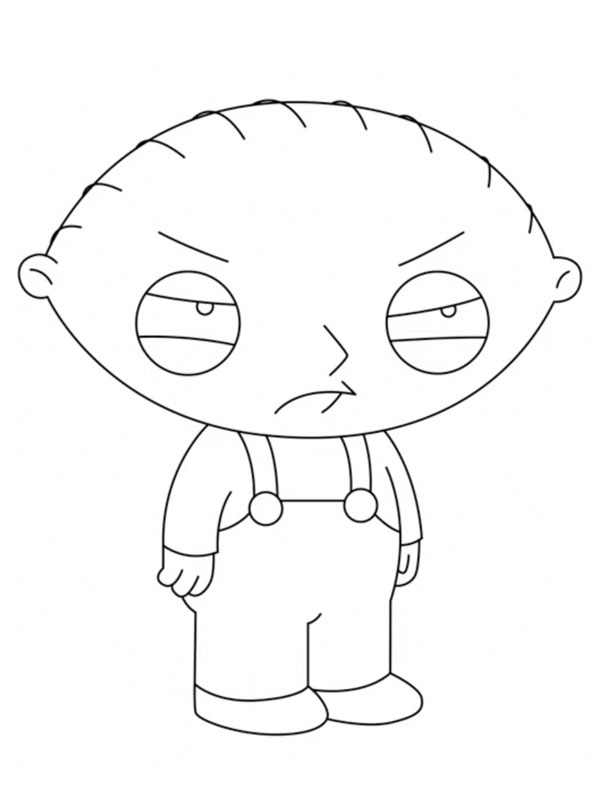 Stewie Griffin trist de colorat