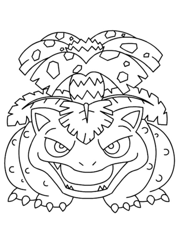 Venusaur de colorat