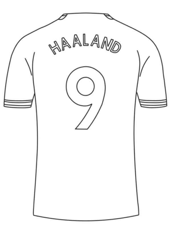 Tricou de fotbal Erling Haaland de colorat